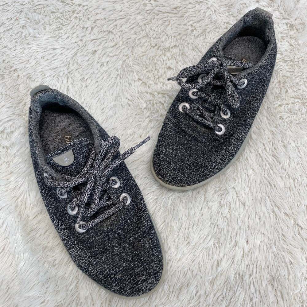 AllBirds Womens Gray Wool Runners Casual Fashion Sneakers Size 7
